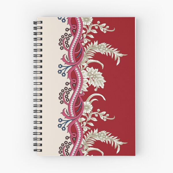 Item preview, Elegant Red Floral Border Pattern designed and sold by Khatumeye.