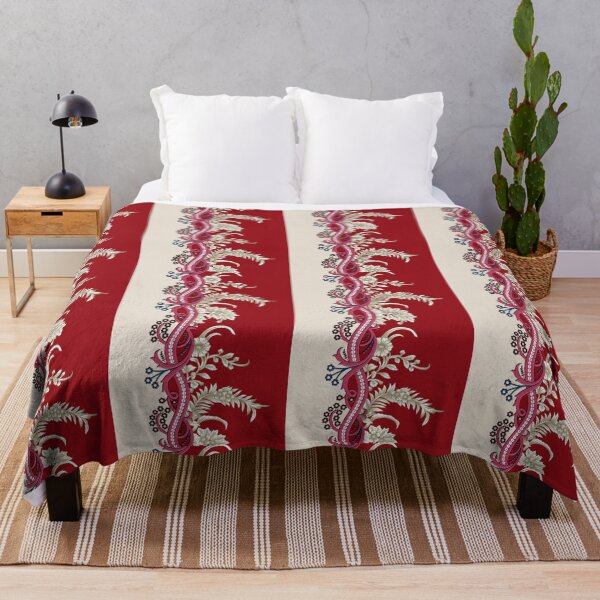 Item preview, Elegant Red Floral Border Pattern designed and sold by Khatumeye.