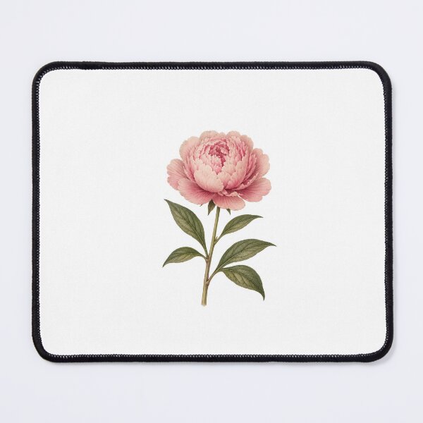 Item preview, Single Peony Specimen – Vintage Botanical Illustration of a Blooming Peony designed and sold by Joyfulfabric.