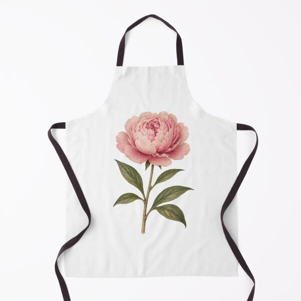 Item preview, Single Peony Specimen – Vintage Botanical Illustration of a Blooming Peony designed and sold by Joyfulfabric.