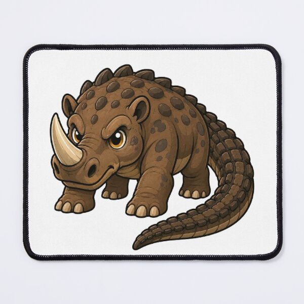 Item preview, Emela-ntouka Cryptid Mascot Design designed and sold by The Dark Files.