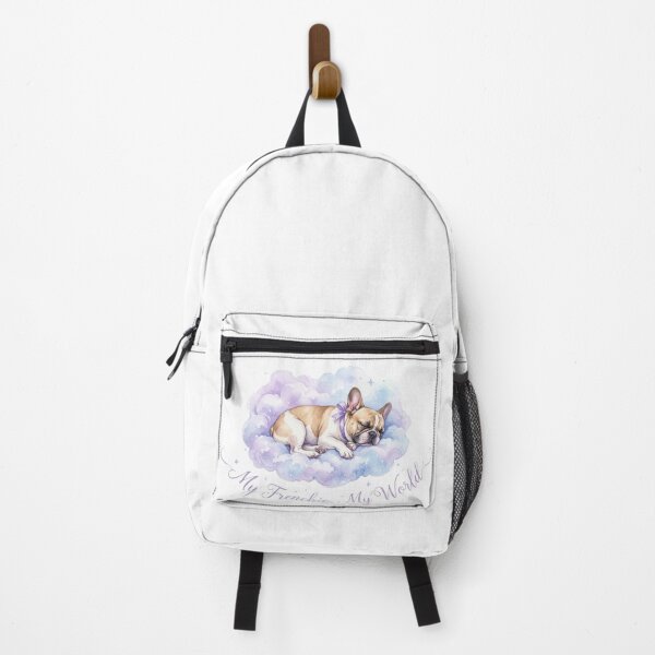 Item preview, My Frenchie My World sleeping French Bulldog watercolor gift designed and sold by language-des.