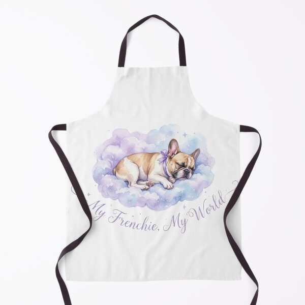 Item preview, My Frenchie My World sleeping French Bulldog watercolor gift designed and sold by language-des.