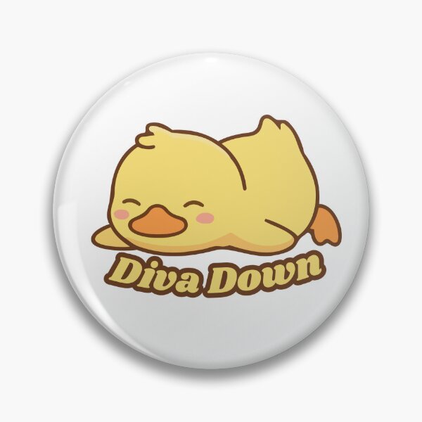 Item preview, "Diva down" - Cute Duck Sleeping | Relatable Quote designed and sold by dearlydesigned.