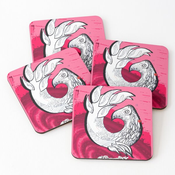 Item preview, Art Nouveau Phoenix (Phoenyx) Fantastic Fire Bird (Drawing by ACCI) designed and sold by VanyssaGraphics.