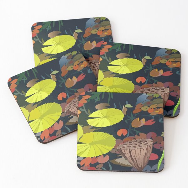 Item preview, Stylized Lotus Pod and Lily Pads Vector Art designed and sold by Apex_Visuals.