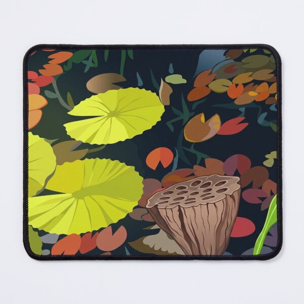 Item preview, Stylized Lotus Pod and Lily Pads Vector Art designed and sold by Apex_Visuals.