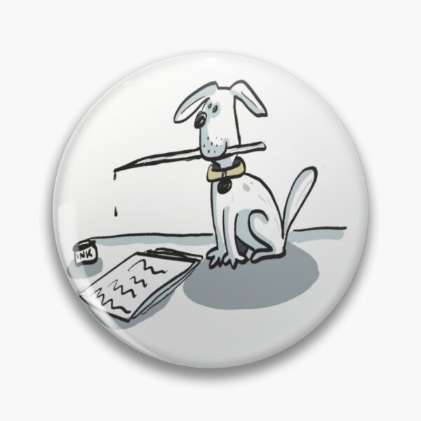 Item preview, The dog who wrote a story designed and sold by SombreroDoodles.