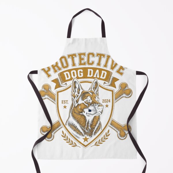Item preview, Protective Dog Dad German Shepherd vintage varsity badge gift designed and sold by language-des.