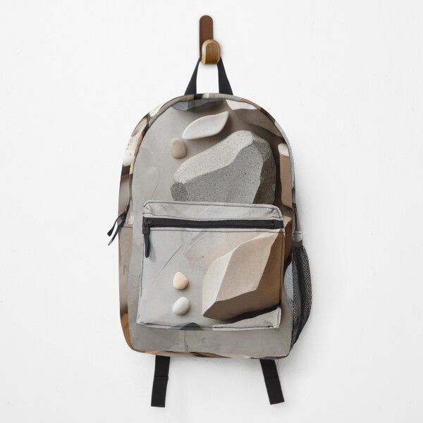 Item preview, Organic Rocks Grey Terracotta Colors Poster designed and sold by EnmarcArt.