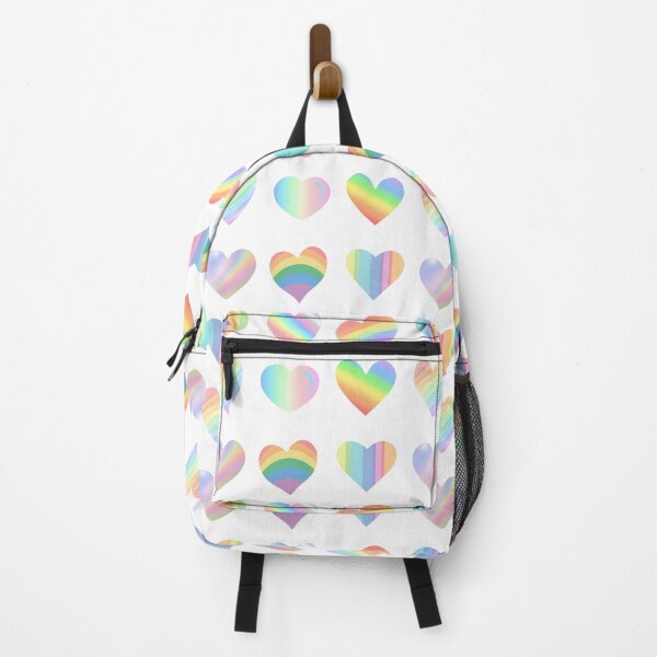 Item preview, Pastel Rainbow Hearts Cute Aesthetic Design designed and sold by WillandWent.