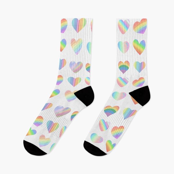 Item preview, Pastel Rainbow Hearts Cute Aesthetic Design designed and sold by WillandWent.