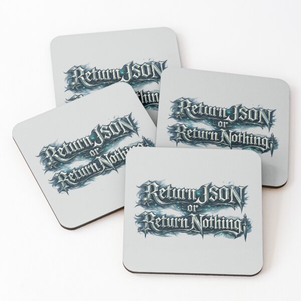 Item preview, Return JSON or Return Nothing – Gothic Programmer Meme designed and sold by Nerd Romance Café.
