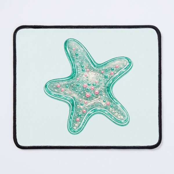 Item preview, Teal Starfish Coastal Ocean Beach Art designed and sold by TheSlowShore.