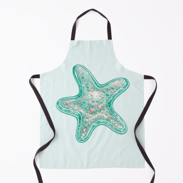 Item preview, Teal Starfish Coastal Ocean Beach Art designed and sold by TheSlowShore.