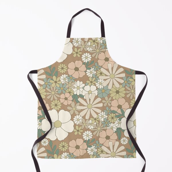 Item preview, Neutral color daisies and tiny flowers pattern -  spring girly feminine light brown beige pink cottagecore floral retro  designed and sold by Fantasy Cache.