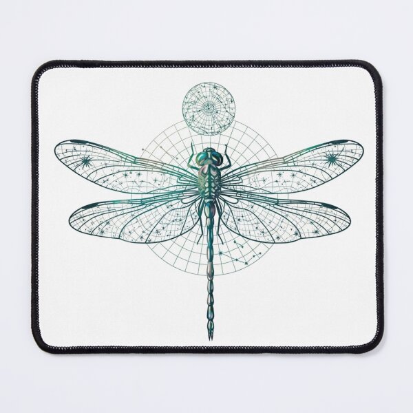 Item preview, Celestial Dragonfly Star Map Sacred Geometry designed and sold by TheDenimArt.