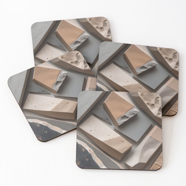 Item preview, Angular Mineral Fragments Modern Geometry Print designed and sold by EnmarcArt.