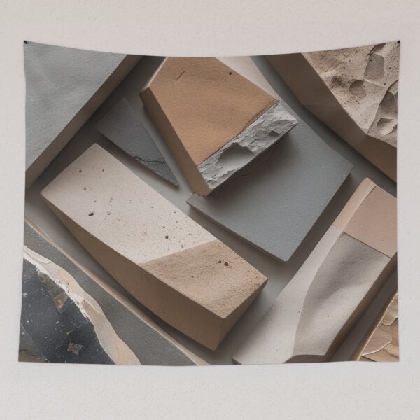 Item preview, Angular Mineral Fragments Modern Geometry Print designed and sold by EnmarcArt.