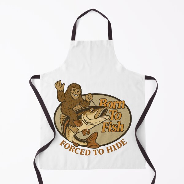 Item preview, Bigfoot - Born To Fish, Forced To Hide designed and sold by AestheticNow.