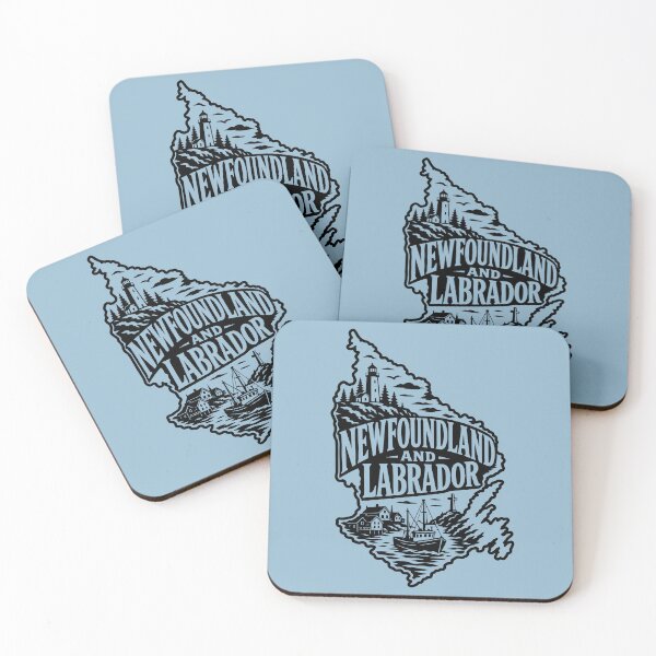 Item preview, Newfoundland and Labrador Canada Maritime Canadian Coast Silhouette designed and sold by meganohm.