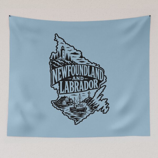Item preview, Newfoundland and Labrador Canada Maritime Canadian Coast Silhouette designed and sold by meganohm.