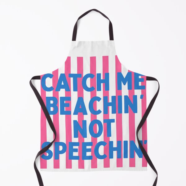 Item preview, Catch Me Beachin' Not Speechin' Funny Preppy Striped SLP Art designed and sold by VGAfanatic.