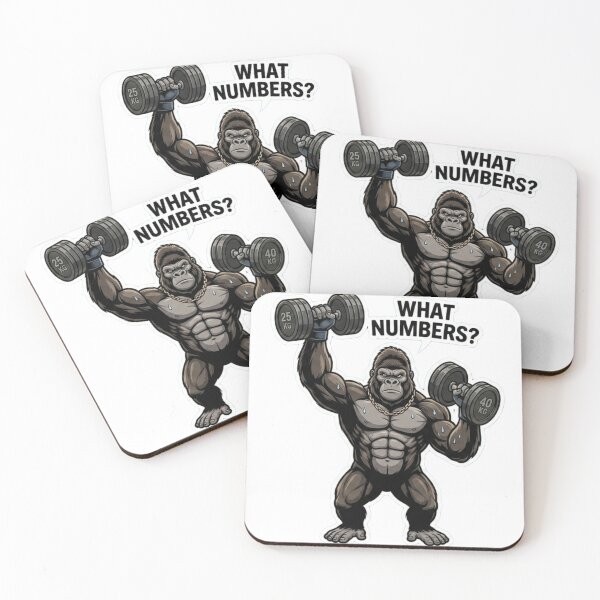 Item preview, Gorilla Gym Workout Funny Weightlifting Quote designed and sold by JeevanStickers.