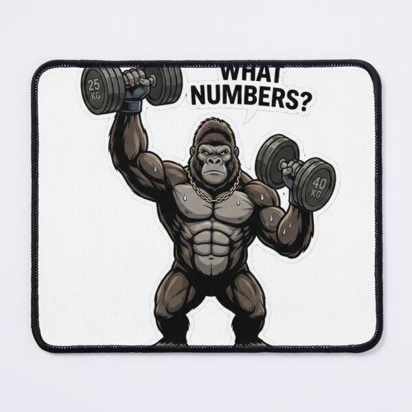 Item preview, Gorilla Gym Workout Funny Weightlifting Quote designed and sold by JeevanStickers.