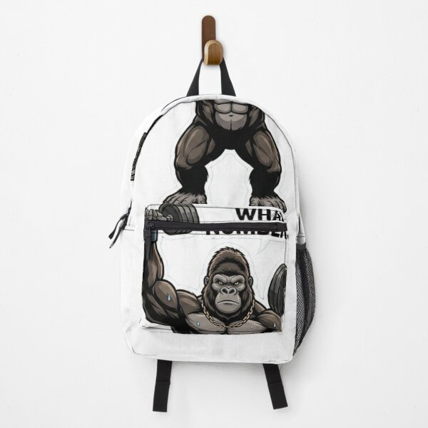 Item preview, Gorilla Gym Workout Funny Weightlifting Quote designed and sold by JeevanStickers.