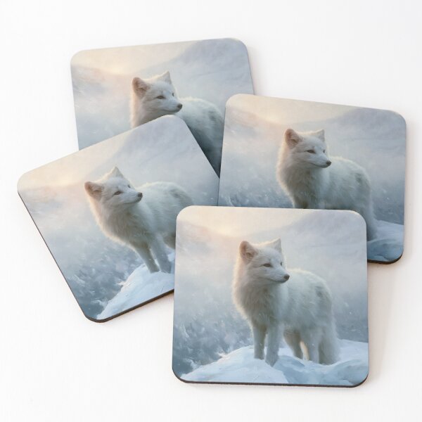 Item preview, Arctic Fox in Winter Light designed and sold by NordicDreams.