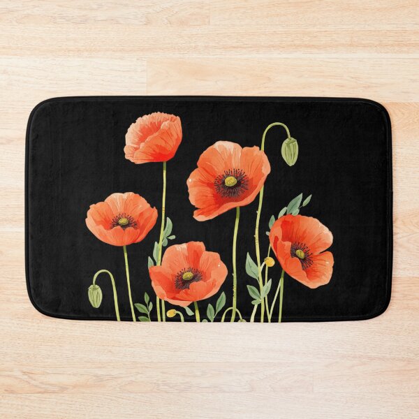 Artikelvorschau, Aquarellmalerei mit rotem Mohn entworfen und verkauft von uunaa.