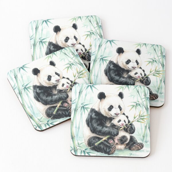 Item preview, nk Panda Mother and Baby designed and sold by Enchanting East.