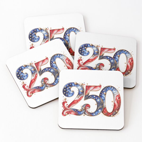 Item preview, Patriotic USA 250th Anniversary Art – American Flag Alcohol Ink Style, Red White Blue Independence Celebration Design designed and sold by asudesign.