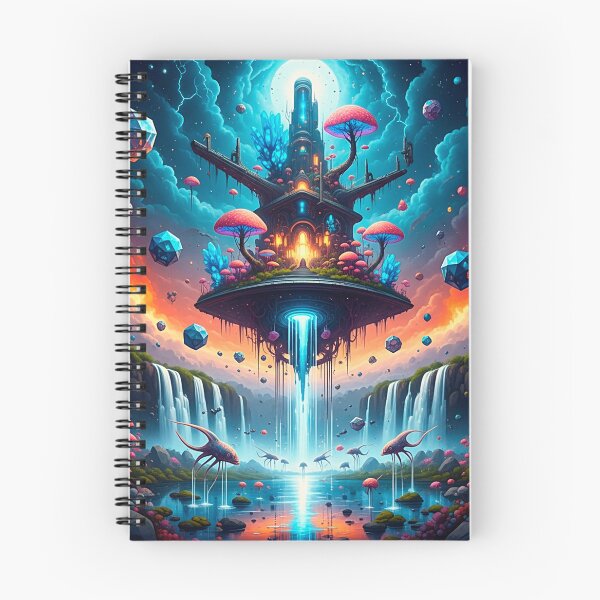 Item preview, Epic Floating Psychedelic Island Fantasy Art designed and sold by SholoStudio.