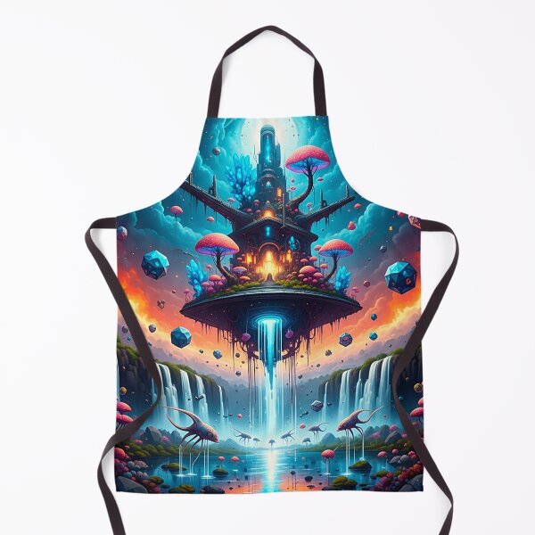 Item preview, Epic Floating Psychedelic Island Fantasy Art designed and sold by SholoStudio.