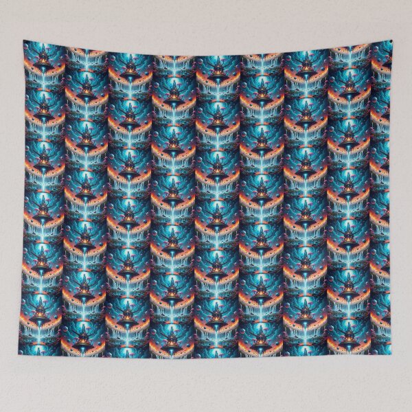 Item preview, Epic Floating Psychedelic Island Fantasy Art designed and sold by SholoStudio.