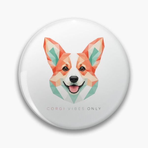 Item preview, Corgi Vibes Only geometric low poly corgi modern minimalist gift designed and sold by language-des.