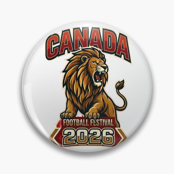 Item preview, Canada 2026 Football Festival Lion Mascot designed and sold by laughingshirts.