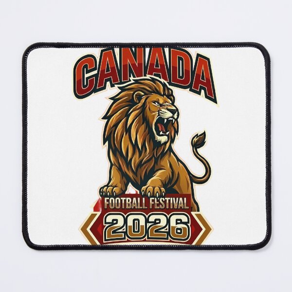 Item preview, Canada 2026 Football Festival Lion Mascot designed and sold by laughingshirts.
