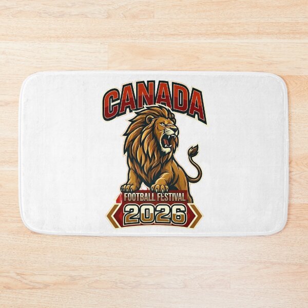 Item preview, Canada 2026 Football Festival Lion Mascot designed and sold by laughingshirts.