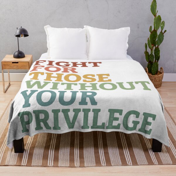 Item preview, Retro Fight For Those Without Your Privilege Distressed Graphic Typography designed and sold by rediscoveredapp.