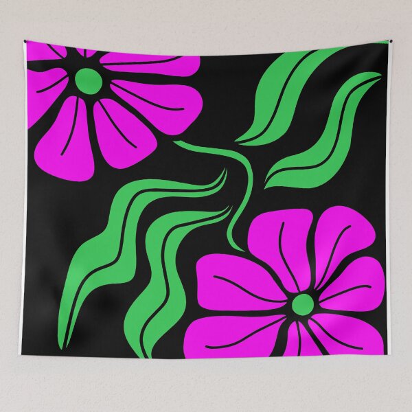 Item preview, Pink  And Green Floral Boho Design designed and sold by Sartoris Art.