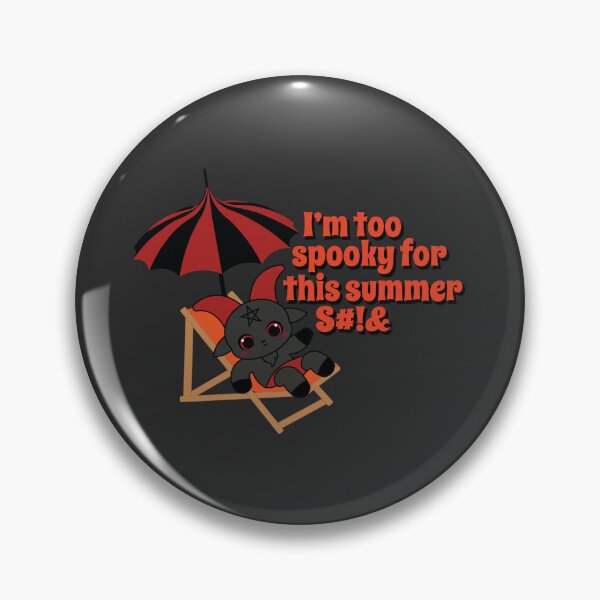 Item preview, Too Spooky for This Summer Kawaii Baphomet Beach Vibes designed and sold by Hallowed Artistry.