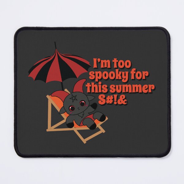 Item preview, Too Spooky for This Summer Kawaii Baphomet Beach Vibes designed and sold by Hallowed Artistry.