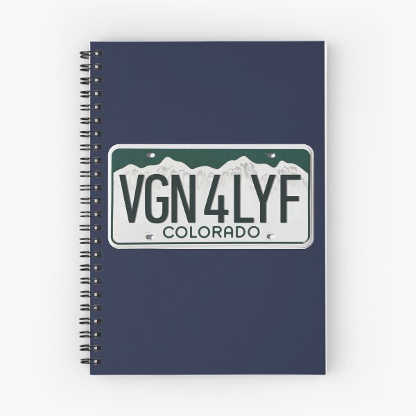 Item preview, Vegan For Life Colorado License Plate designed and sold by coodoosandco.