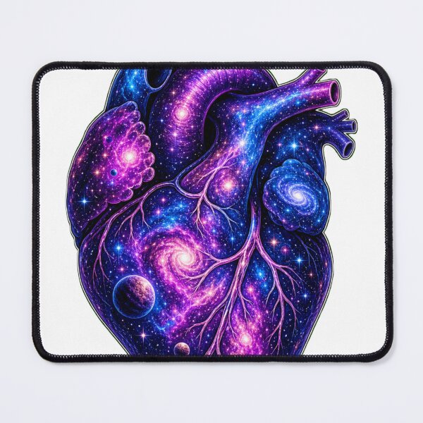 Item preview, • Cosmic Heart Galaxy Artistic Illustration • Galactic Heart Nebula Space Art • Abstract Cosmic Heart Universe Design designed and sold by DuomoDesign.