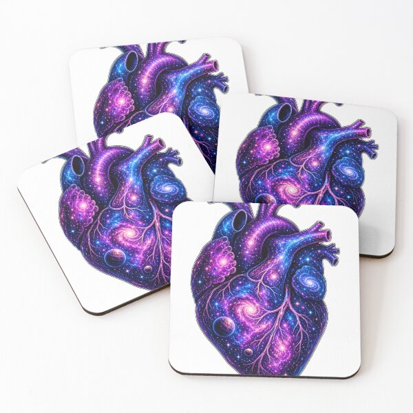 Item preview, • Cosmic Heart Galaxy Artistic Illustration • Galactic Heart Nebula Space Art • Abstract Cosmic Heart Universe Design designed and sold by DuomoDesign.