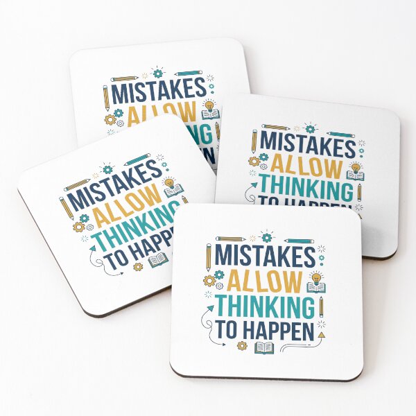 Item preview, Mistakes Allow Thinking to Happen Educational Growth Mindset Design designed and sold by JulyClub.