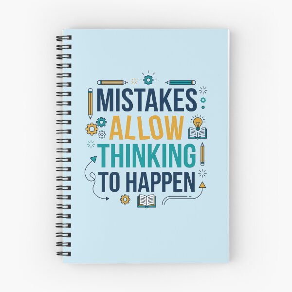Item preview, Mistakes Allow Thinking to Happen Educational Growth Mindset Design designed and sold by JulyClub.